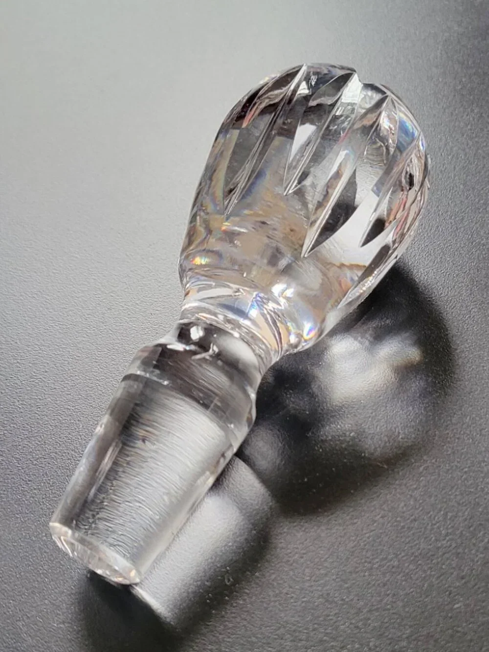 Rare Waterford Lismore Footed Brandy Crystal Decanter 13.5